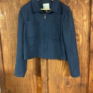Bagatelle Women's Navy Crop Jacket